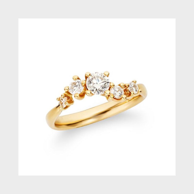 "Dansende brillanter" rkke ringen