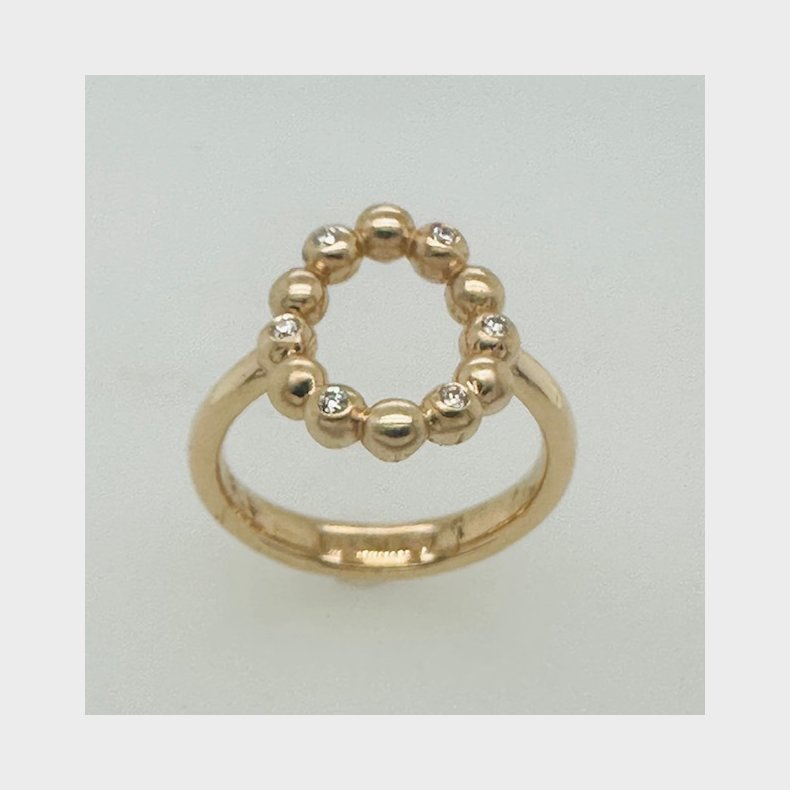 "Copenhagen Berry"Ringen oval ringen mellem - Colding design