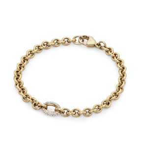 Armbnd med oval brillant vedhng