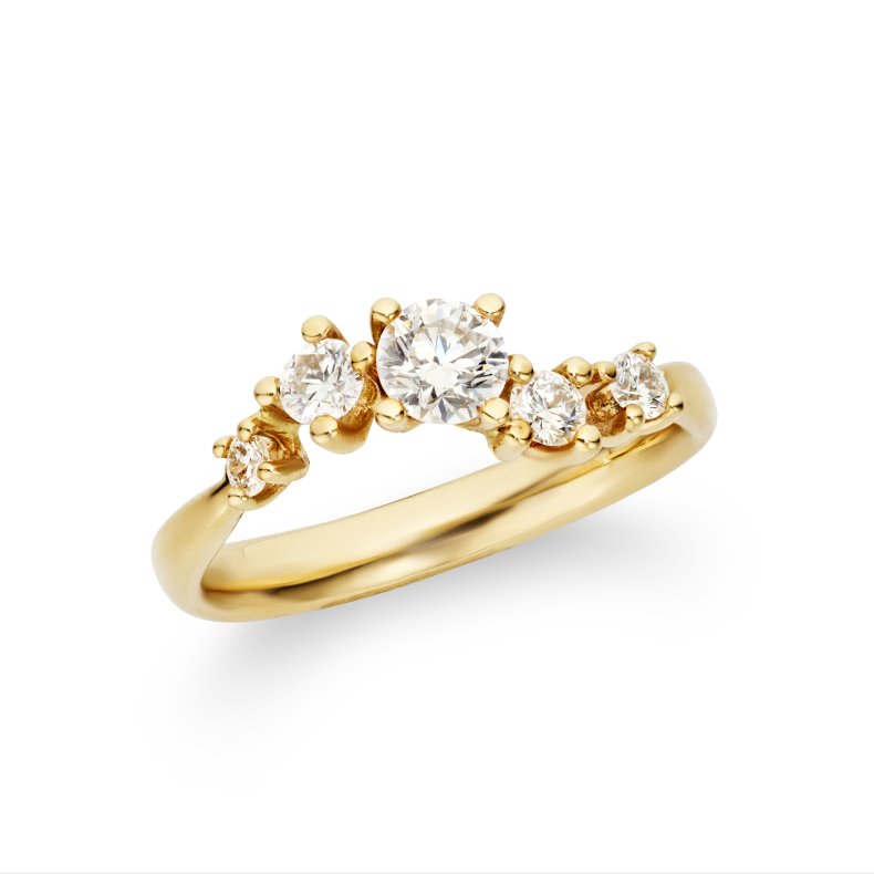 "Dansende brillanter" rkke ringen