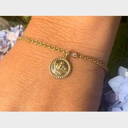 Konge vedhng - en Dronning vrdig 15 mm