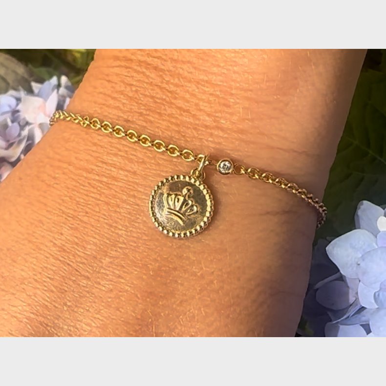 Konge vedhng - en Dronning vrdig 15 mm