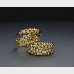 14kt."Champagne ringen" originalen Colding design 