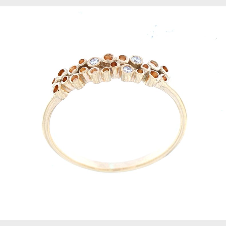 14kt."Champagne ringen" originalen Colding design 