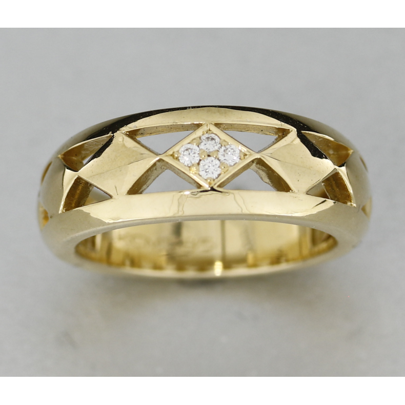 14kt."Columbine ringen" design Kim Colding