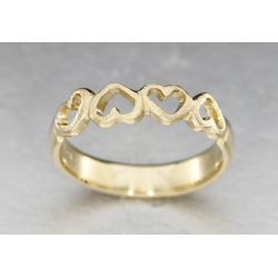 14kt " Four Hearts ringen " Colding design