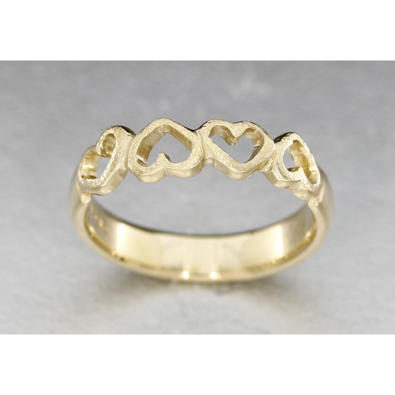 14kt " Four Hearts ringen " Colding design