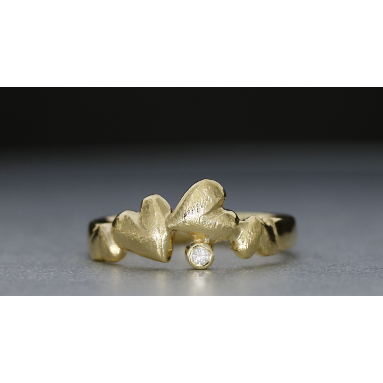 14kt."Hjerte spind" Colding design 