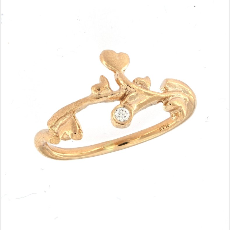 14KT."Lulo ringen" medium Colding design