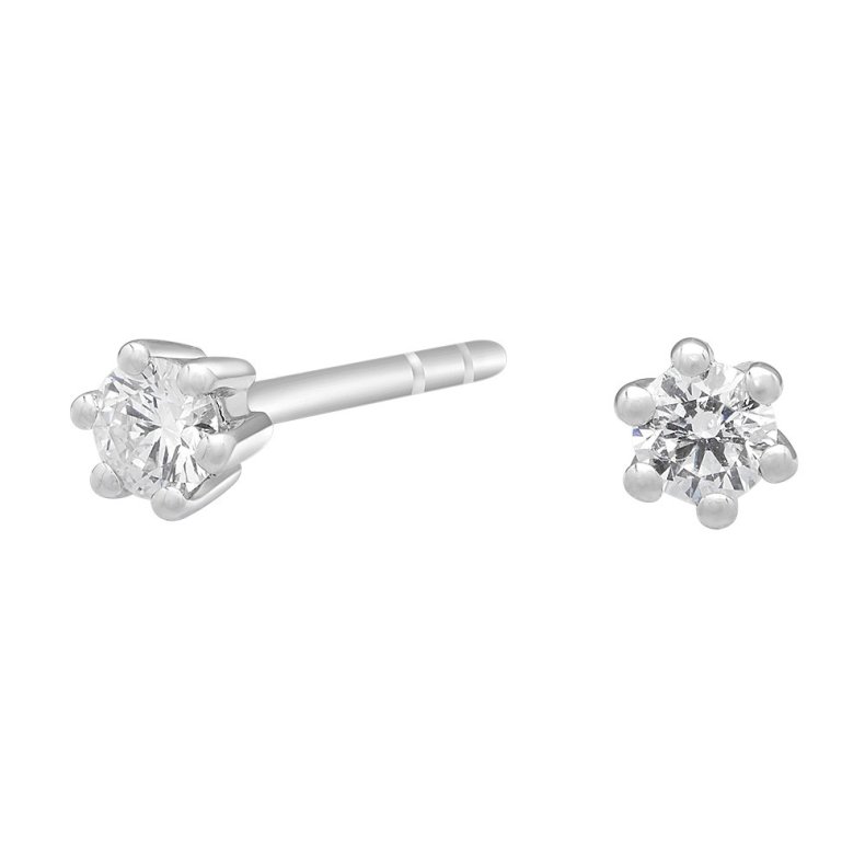14k.hvg. restik m.0.10 ct W si