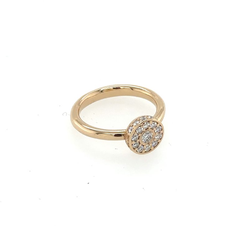 14kt."Roset stella" unik ring